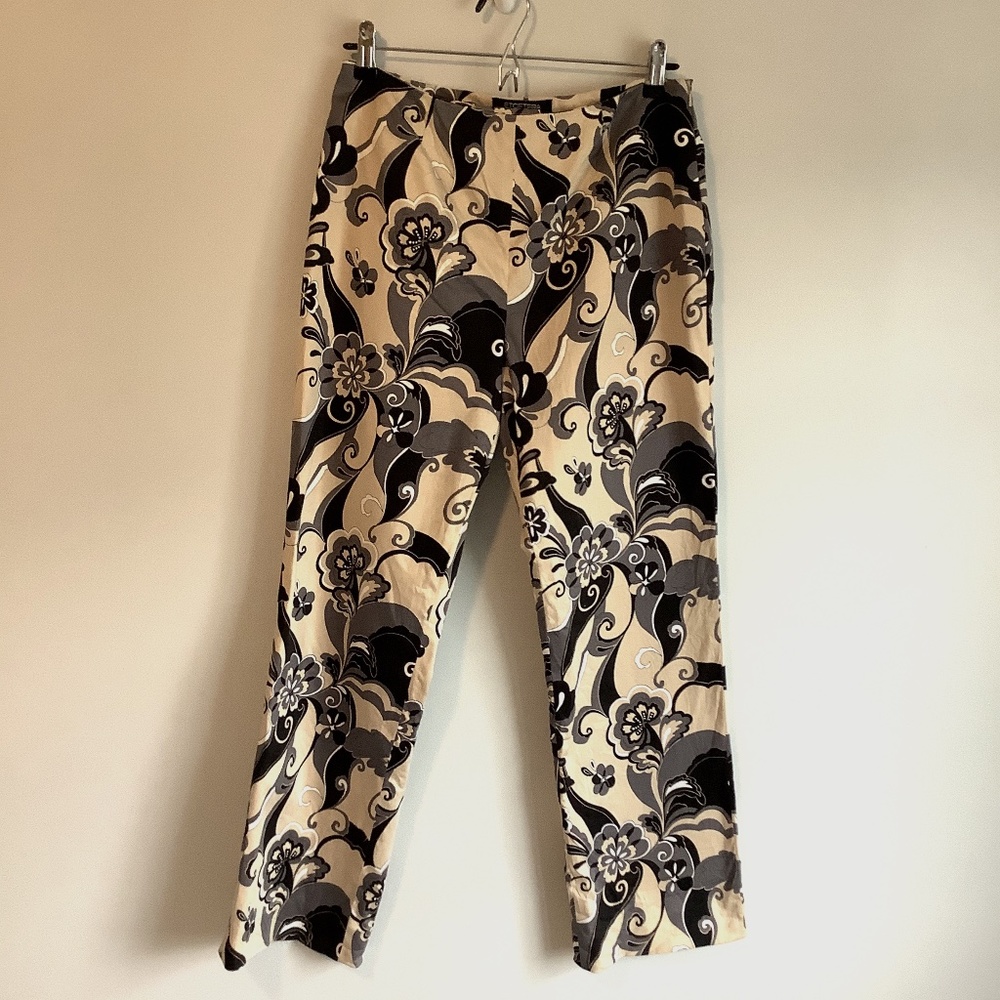 Etcetera Floral Design Pants Size 6